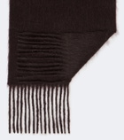 Acne Studios Fringed alpaca and wool scarf