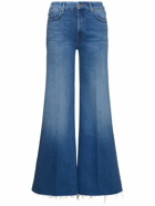 MOTHER The Roller Fray Mid Rise Wide Denim Jean