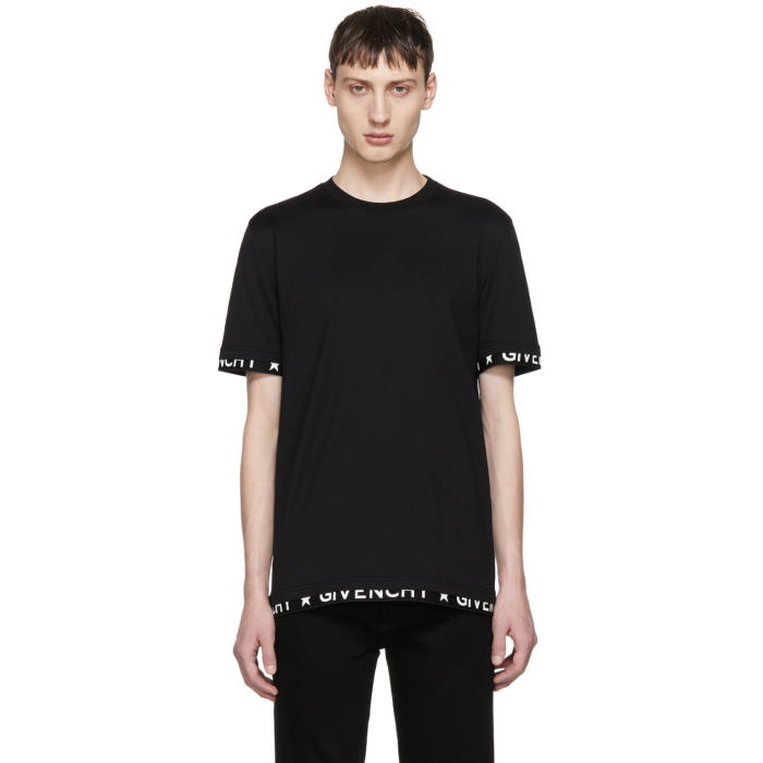 Photo: Givenchy Black Logo Band T-Shirt 