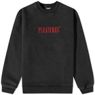 Pleasures Men's Sour Washed Crew Sweat in Black