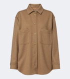 Max Mara Camel hair and wool-blend shirt