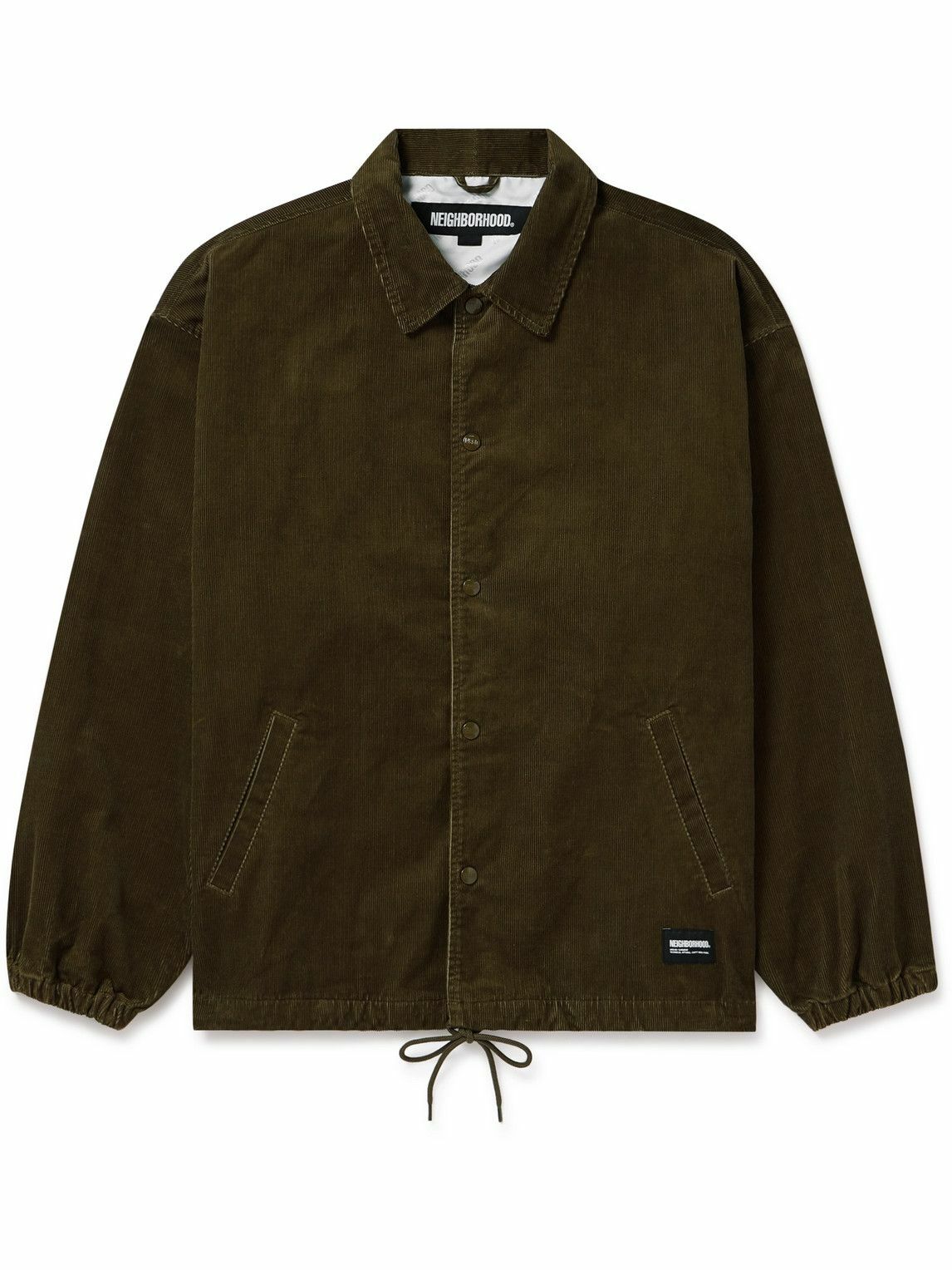 Neighborhood - Logo-Appliquéd Cotton-Blend Corduroy Jacket - Brown ...