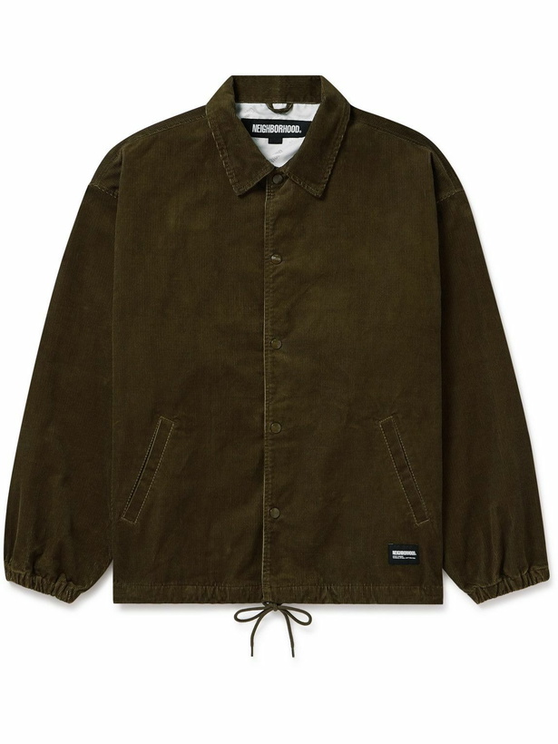 Photo: Neighborhood - Logo-Appliquéd Cotton-Blend Corduroy Jacket - Brown