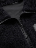 Yves Salomon - Reversible Leather-Trimmed Shearling and Shell Jacket - Black