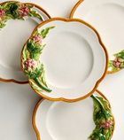 Les-Ottomans Artichoke set of 4 ceramic appetizer plates