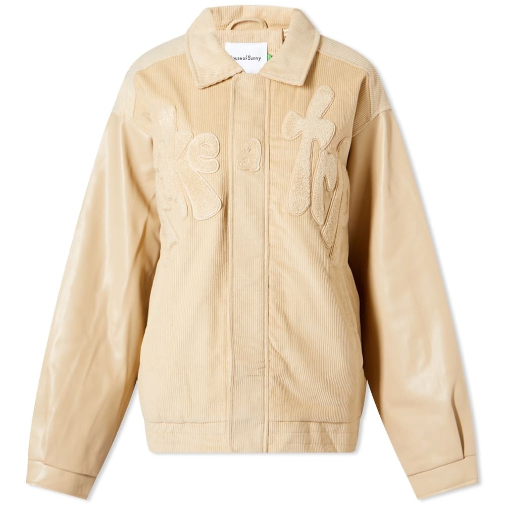 House Of Sunny Women's Take A Trip Cord Bomber Jacket in Stone House Of ...