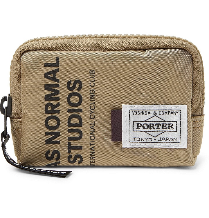 Photo: Pas Normal Studios - Porter-Yoshida & Co Logo-Print Shell Coin Wallet - Neutrals