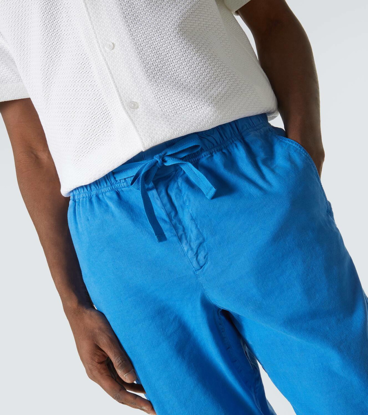 Orlebar Brown Alex linen-blend straight pants