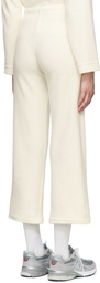 LESET Off-White Teddy Burnout Lounge Pants