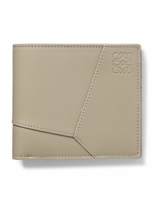 Photo: LOEWE - Puzzle Logo-Embossed Leather Billfold Wallet