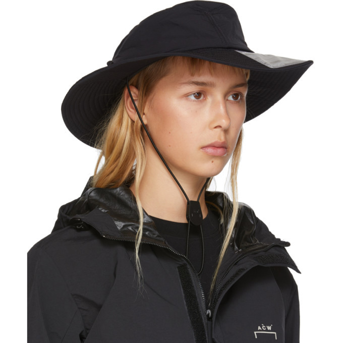 A-Cold-Wall* Black Snap Flap Bucket Hat A-Cold-Wall*