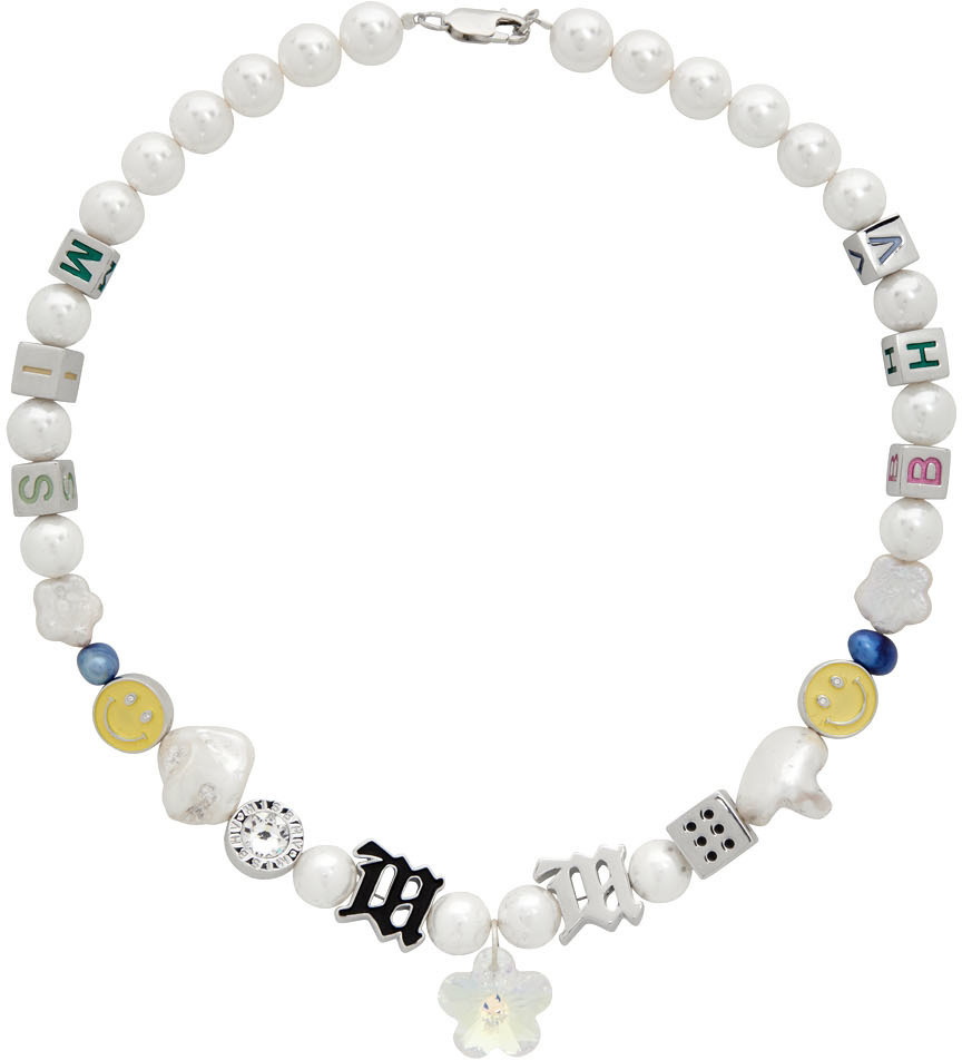 MISBHV White Pearl LA Bead Necklace MISBHV