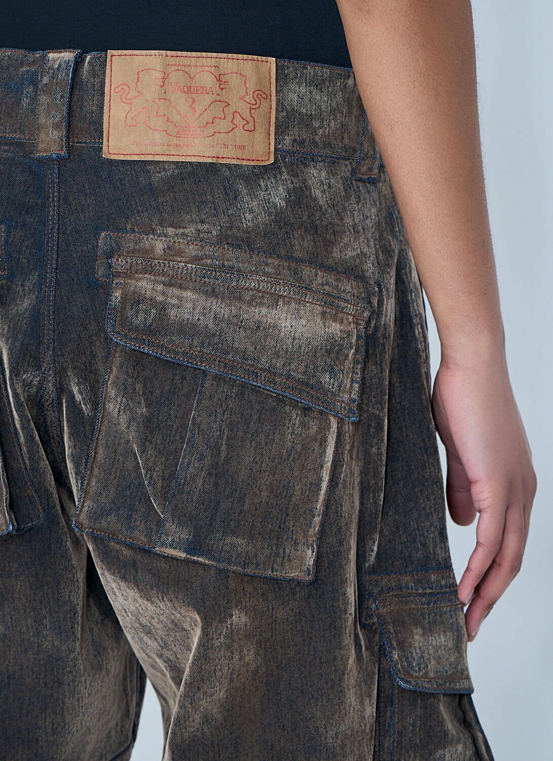 Vaquera Denim Cargo Shorts