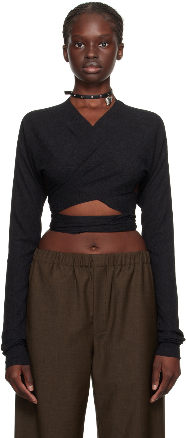 Ludovic de Saint Sernin Black Cache Cœur Shirt