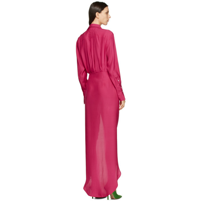 gauge81 pink dress Sebeta one-shoulder knitted mini dress - pink