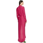Gauge81 Pink Silk Naha Long Dress