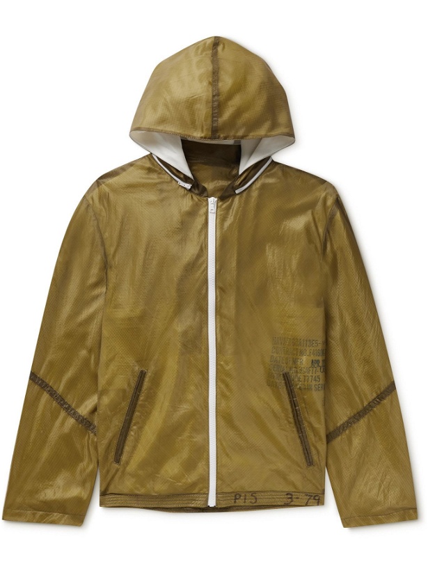 Photo: Double Eleven - Panelled Nylon-Ripstop Hooded Jacket - Green