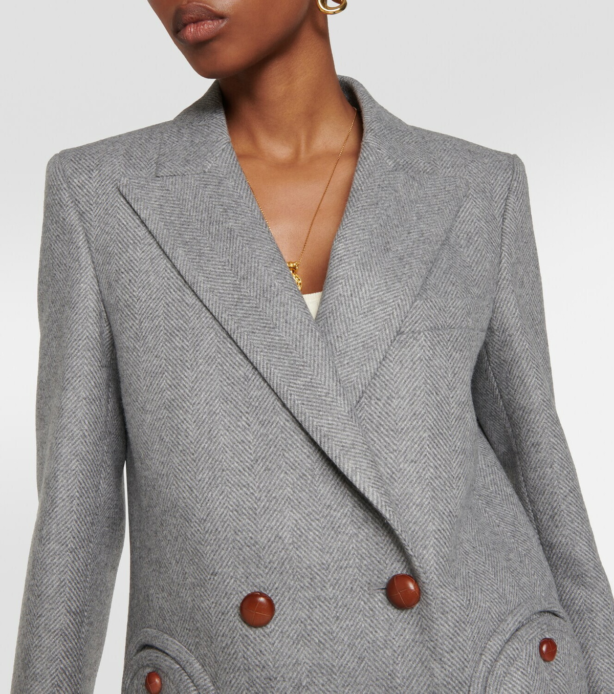 ジャケット Blaze Milano Grey wool double-breasted blazer Blazé Milano Cheveyo double-breasted wool blazer Blaze Milano