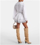 Marant Etoile Jocadia ruffled cotton miniskirt