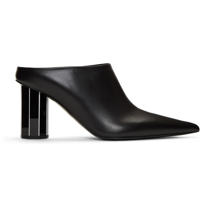 Proenza Schouler Black Moji Mirrored Mules Proenza Schouler