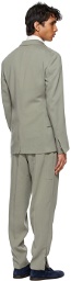 Ermenegildo Zegna Couture Grey Viscose Three-Piece Suit