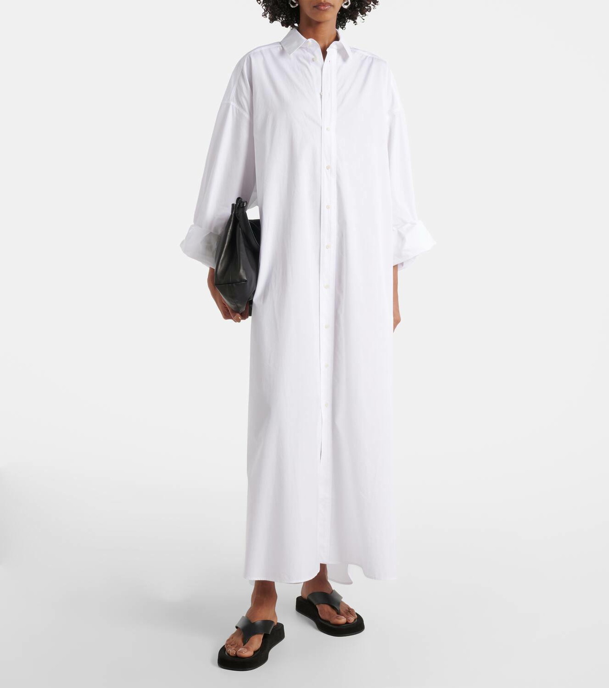 Wardrobe.NYC Oversized cotton shirtdress