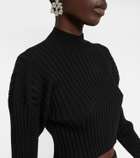 Wolford - Mega Rib wool-blend crop top