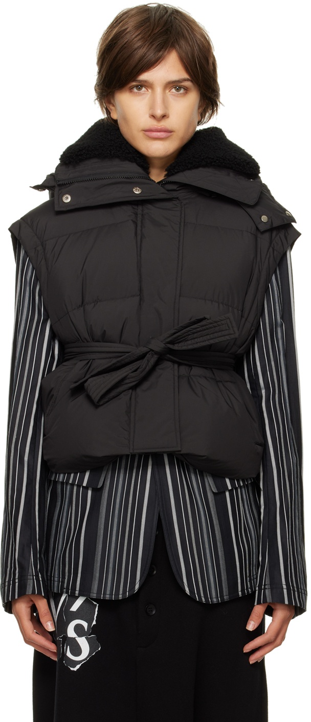 Photo: Yves Salomon Black Quilted Down Vest