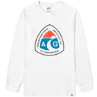 Nike Men's ACG Long Sleeve Outdoor Sign T-Shirt in White