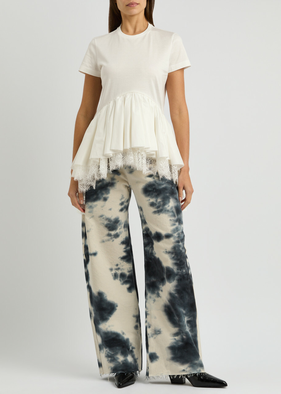 Marques' Almeida Ruffled Cotton T-shirt NO Colour