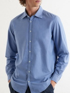 Massimo Alba - Genova Cotton-Chambray Shirt - Blue