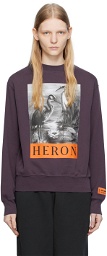 Heron Preston Purple Graphic Sweatshirt