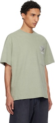 WOOYOUNGMI Khaki Flower Back Logo T-shirt