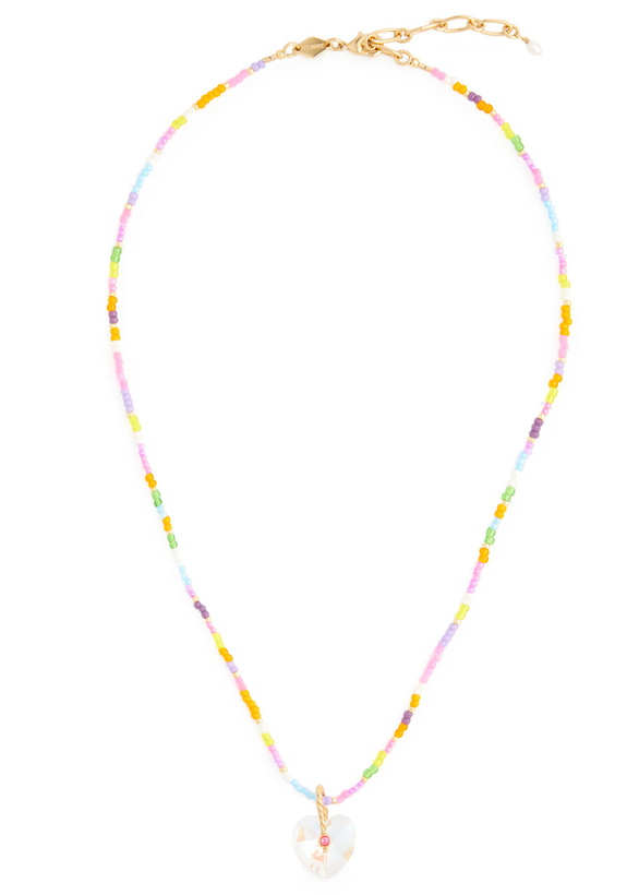 Photo: Anni LU Hearty Eldorado 18kt Gold-plated Beaded Necklace - Multicoloured 1 - One Size