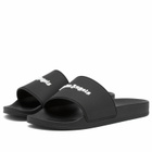 Palm Angels Classic Logo Pool Slide in Black