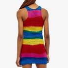 AGR Women's Racer Back Mini Dress in Red Yellow