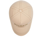 Balmain Men's Cotton Cap in Khaki