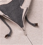Brunello Cucinelli - Slim-Fit Mélange Cotton-Blend Jersey Hooded Gilet - Gray