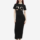 Botter Women's Cut Out Bikini Knit Dress in Black