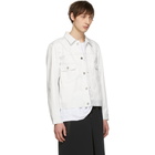 Fumito Ganryu White Water-Resistant Pleated Jacket