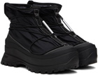 Vein Black Covered Boots