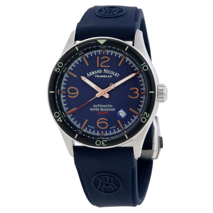 Photo: Armand Nicolet M2H Automatic Blue Dial Mens Watch A740HNA-BS-GG2710U