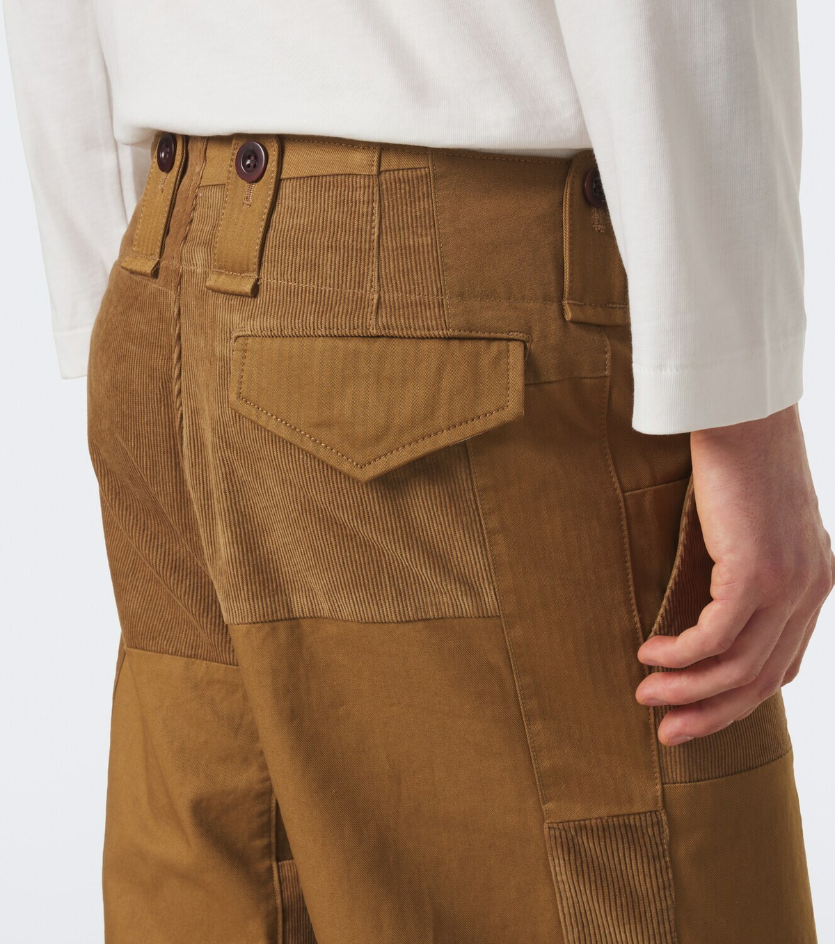 Junya Watanabe Patchwork cotton wide-leg pants