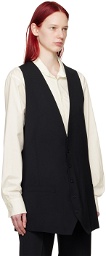 MM6 Maison Margiela Black Tailoring Vest