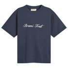 Bram's Fruit Men's Script Logo T-Shirt in Navy