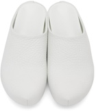 Marni White Fussbett Sabot Slides