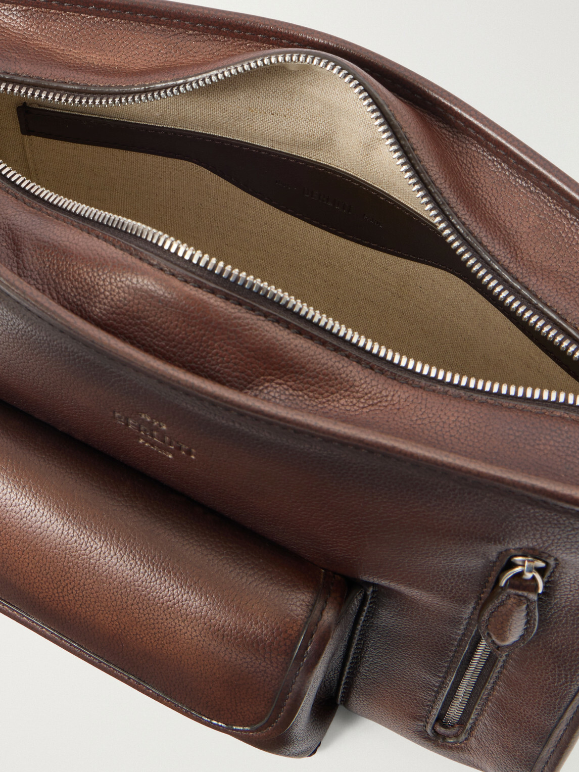Berluti - Journalier Full-Grain Leather Messenger Bag