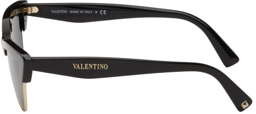 Valentino Garavani Black Cat-Eye Sunglasses