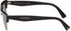 Valentino Garavani Black Cat-Eye Sunglasses