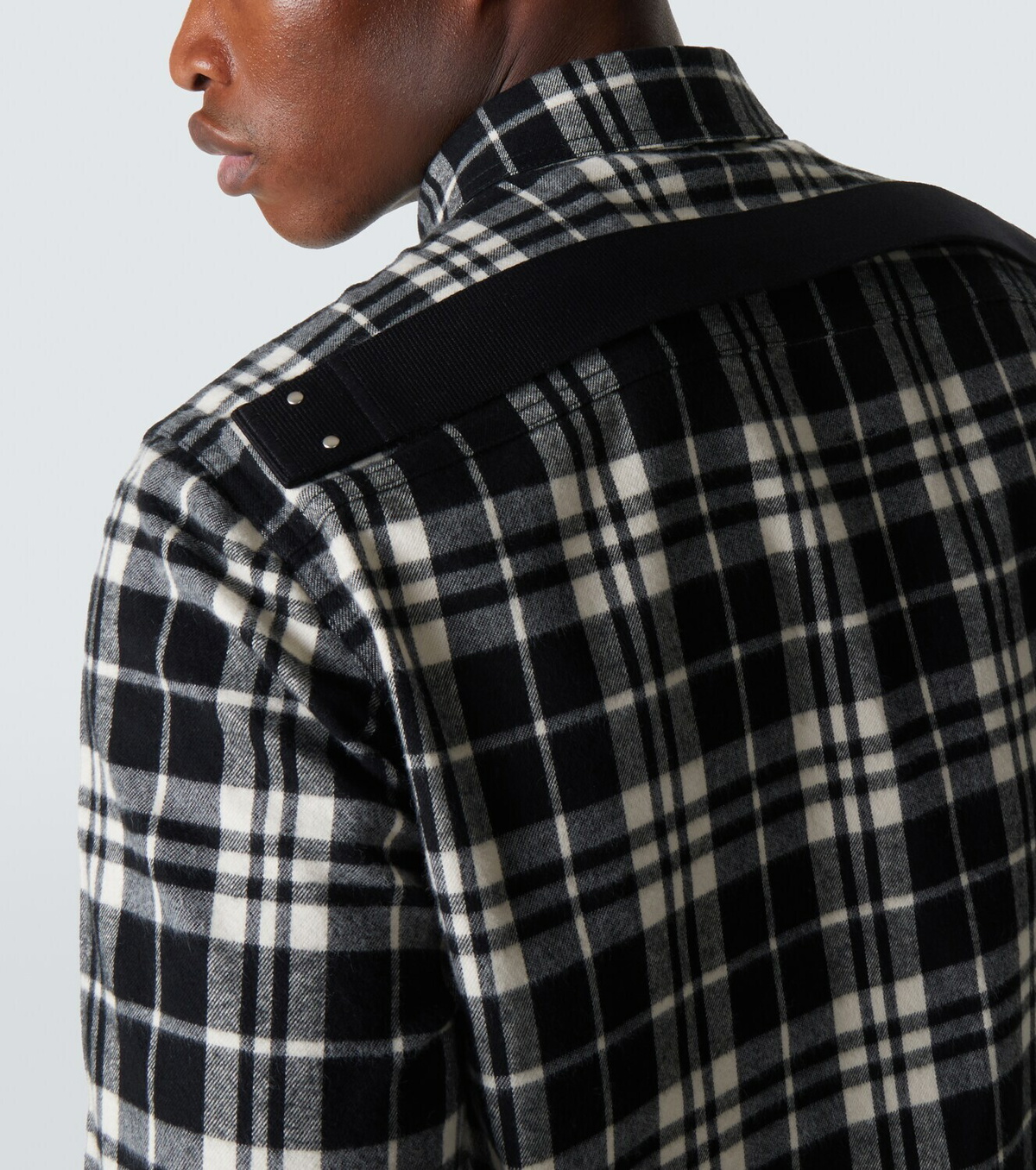 Rick Owens Plaid cotton flannel shirt